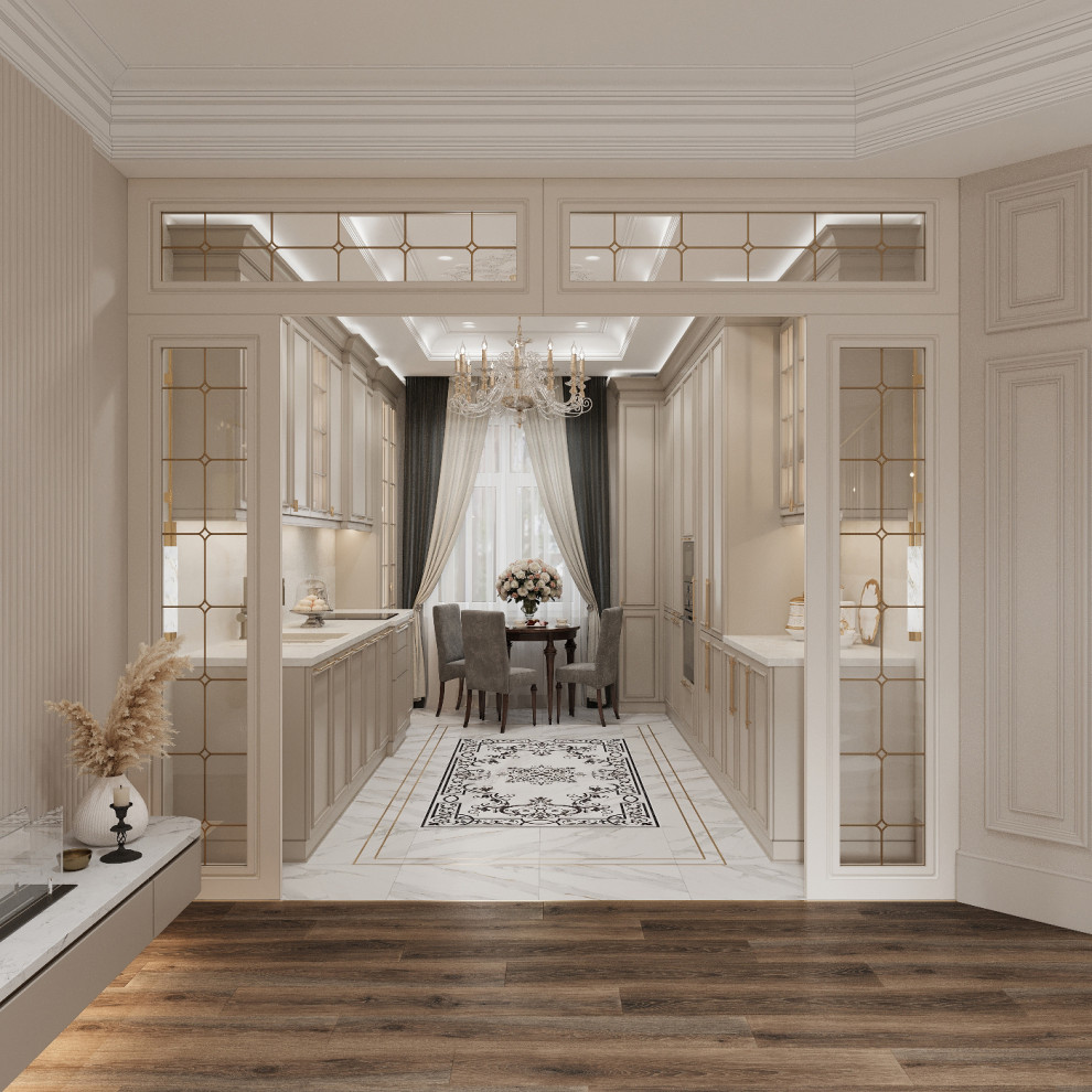 Интерьер кухни - гостиной . Таунхаус в КП " Образцово "