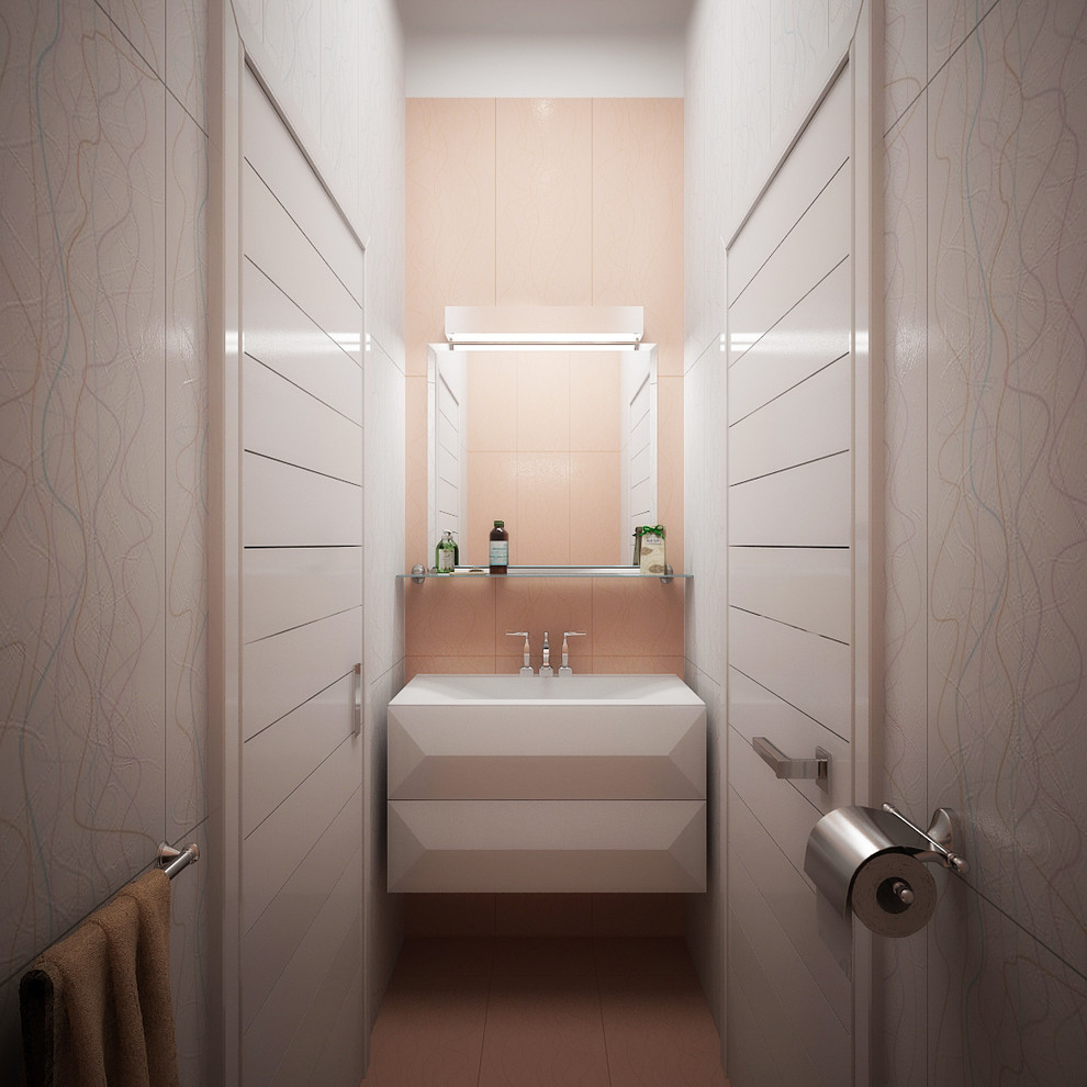 3D визуализация. Санузел гостевой.