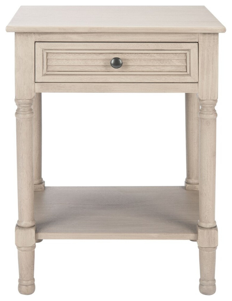 Safavieh Tate 1 Drawer Accent Table, Greige