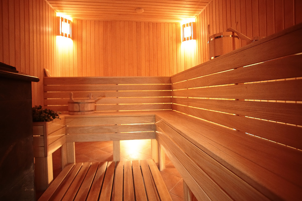 Проект банного комплекса с гостевыми комнатами.