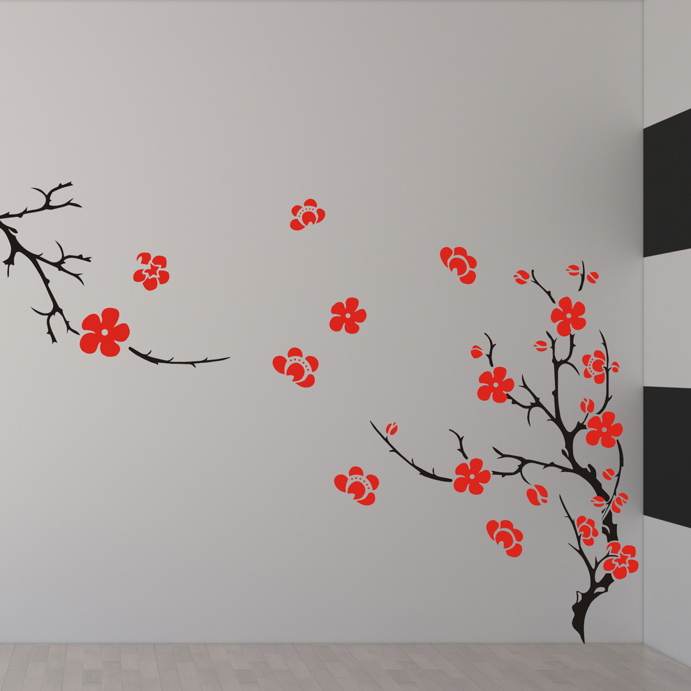 cherry blossom wall decor wall decal wall art wall sticker for bedroom living ro