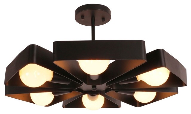 Black Vintage Barn Metal Fl Semi Flush Mount Ceiling Light Black Vintage Barn Metal Fl Semi Flush Mount Ceiling Light Midcentury Lighting By Lami