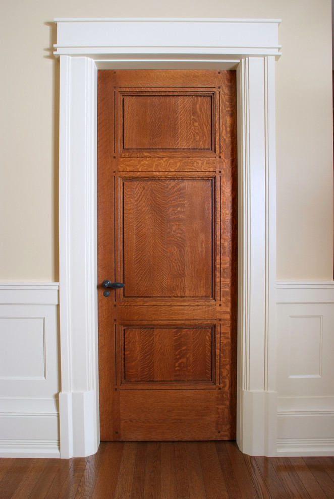 Custom 3 Panel Quarter Sawn White Oak Interior Door