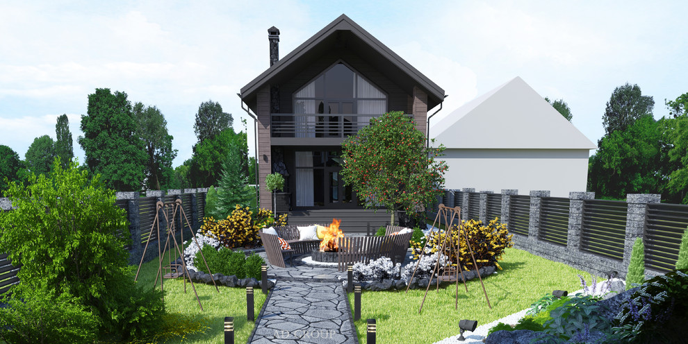 Ландшафтный дизайн участка и архитектурный проект дома. "Плеханово"