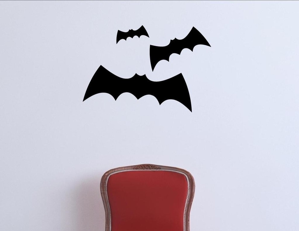Bats, Wall Decor Stickers Contemporary Wall Decals by Vinylsay