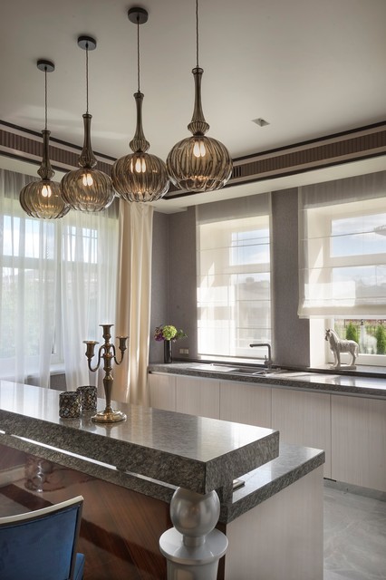 дом 420 кв м contemporain-cuisine