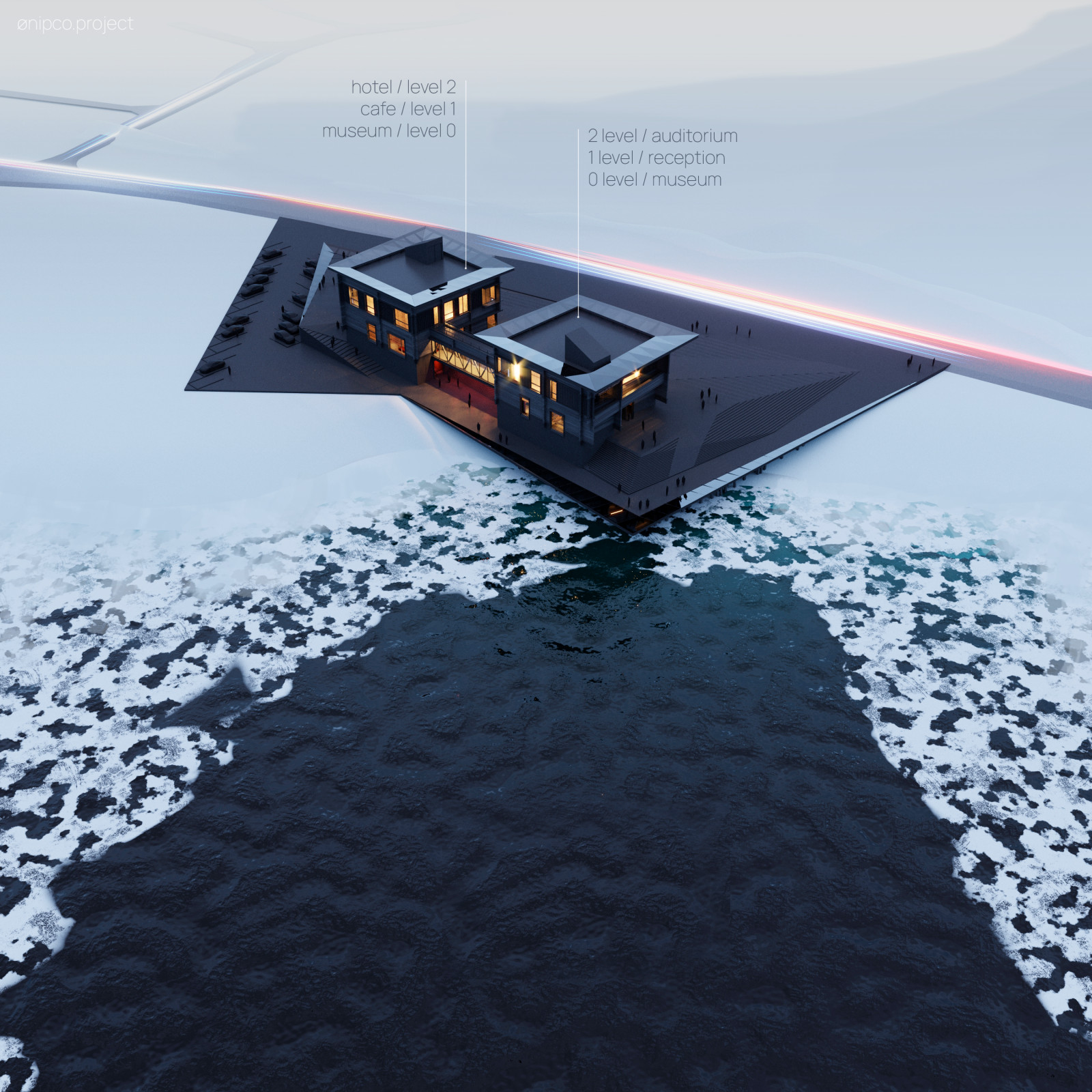 #no01s2600sqm / hybrid museum of the arctic experience within tromsø