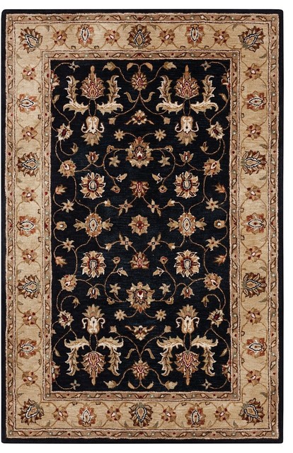 Brilliance Area Rug, Rectangle, Midnight Blue, Moth Beige, 2'x3'