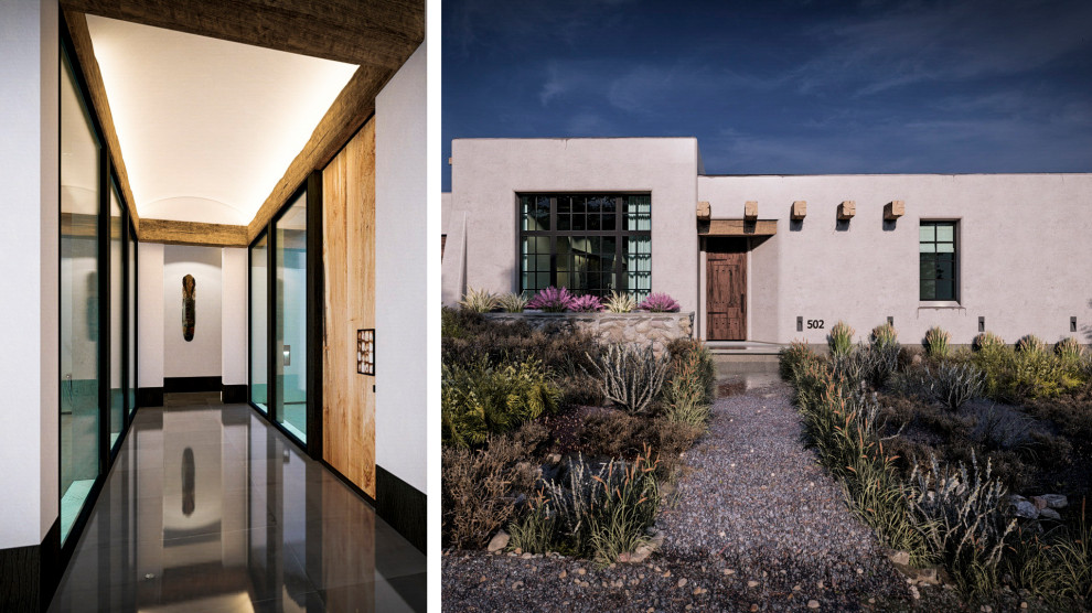 Entryway - rustic entryway idea in Albuquerque