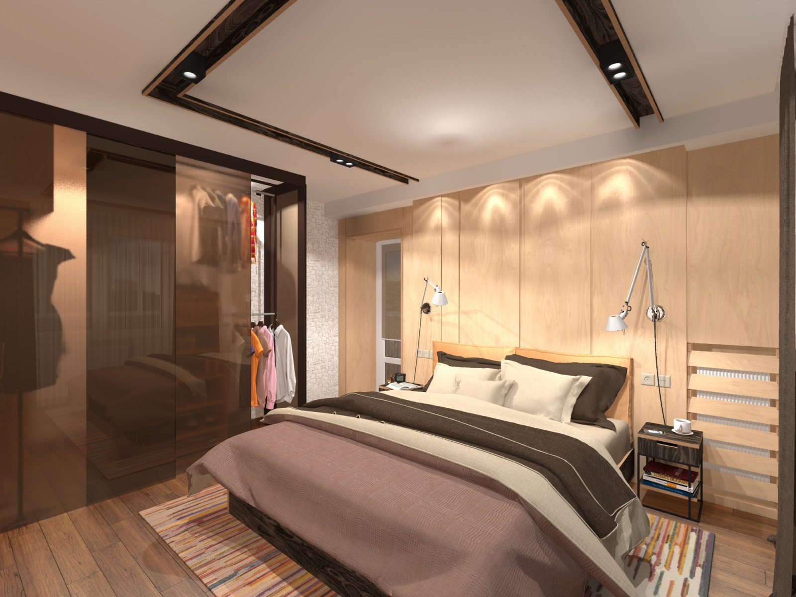 Спальня светлая