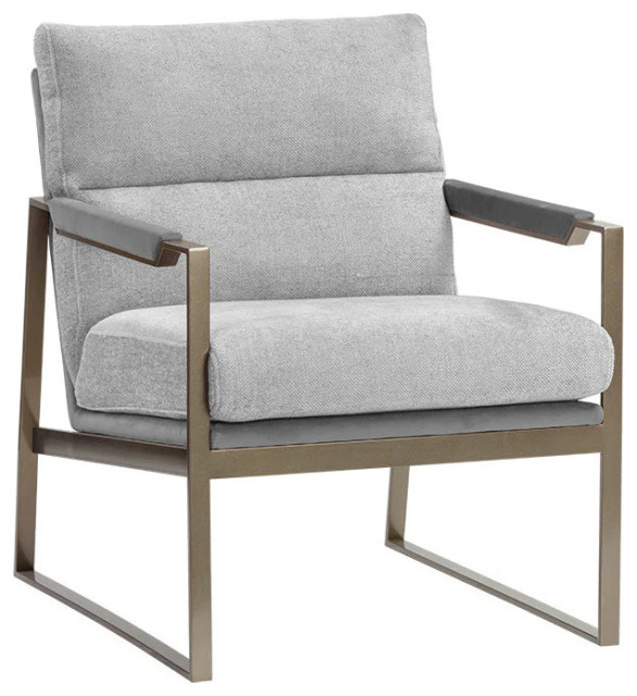 Winchell Lounge Chair, San Remo Winter Cloud/Antonio Charcoal ...