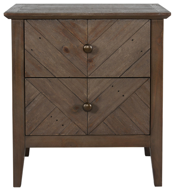 Bowen Reclaimed Pine 2 Drawer Nightstand By Kosas Home Farmhouse