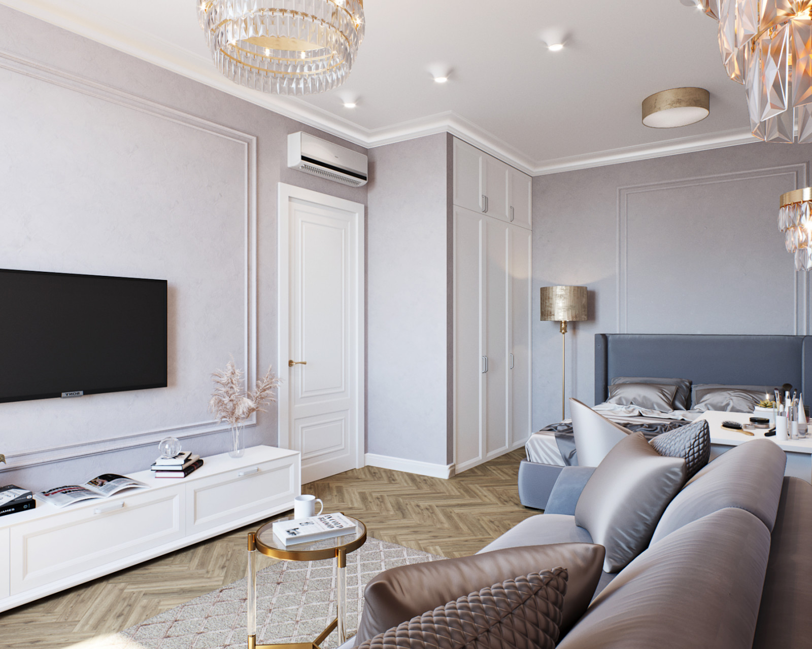 Дизайн однушки в сталинском доме в Москве