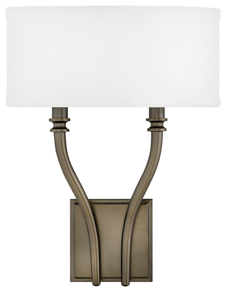 Hinkley Surrey Sconce 2Light Sconce Transitional Wall Sconces by