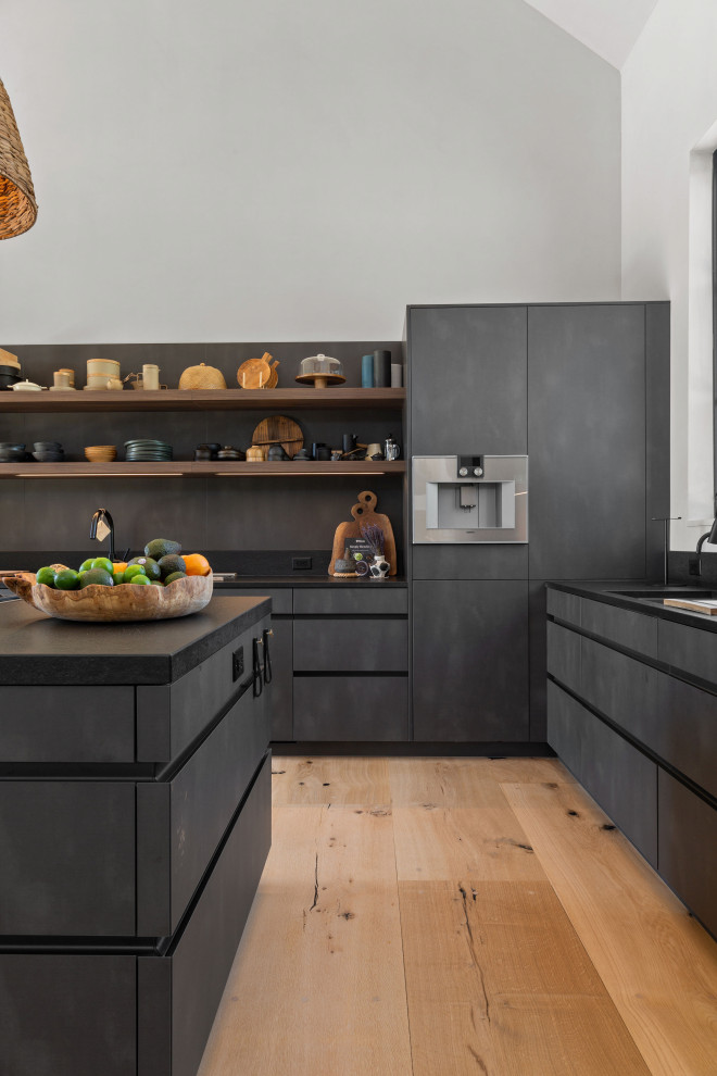 Mountain style kitchen photo in New York