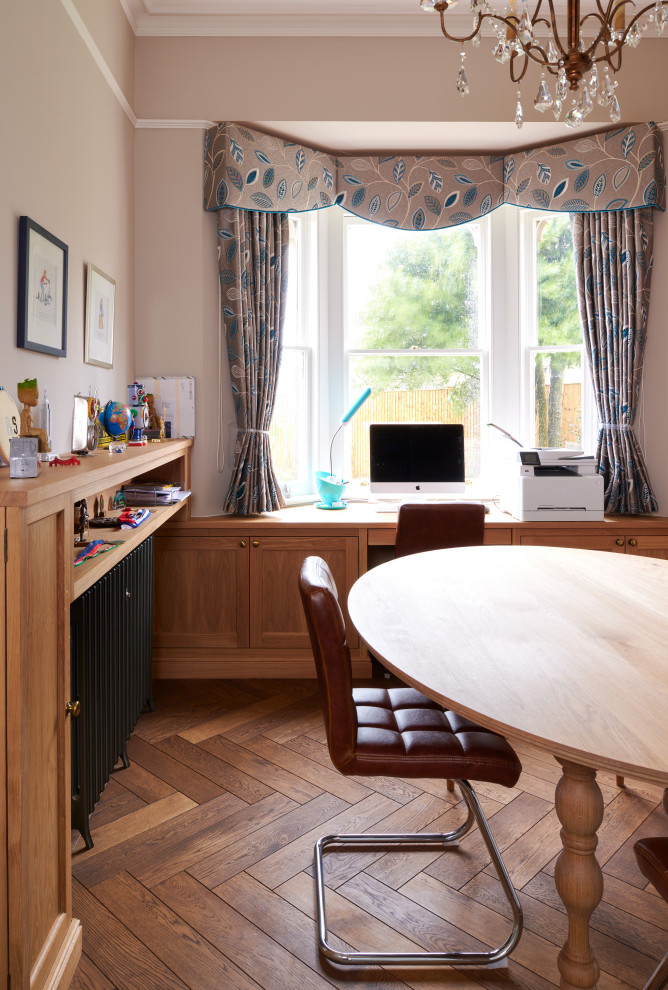 Design ideas for a contemporary home office in Wiltshire.