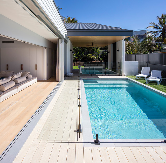 Sunshine Beach House amerikansk-craftsman-pool
