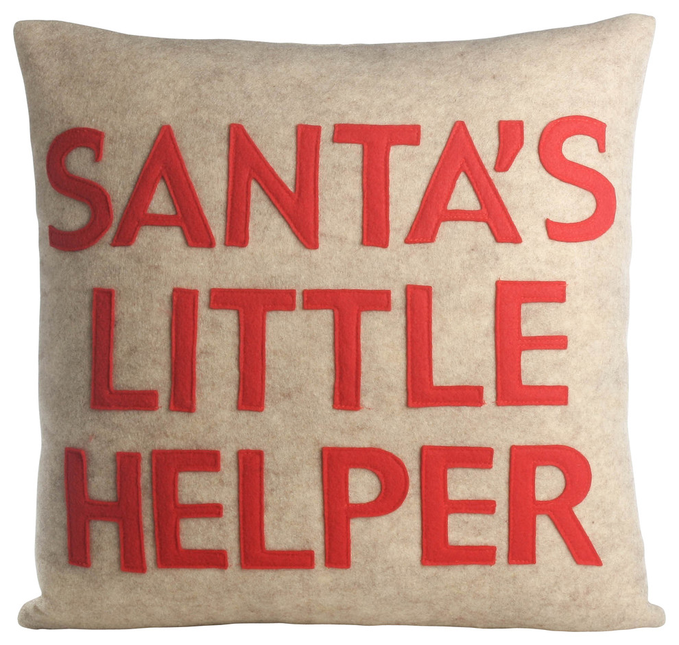 Santa's Little Helper, Oatmeal/Red