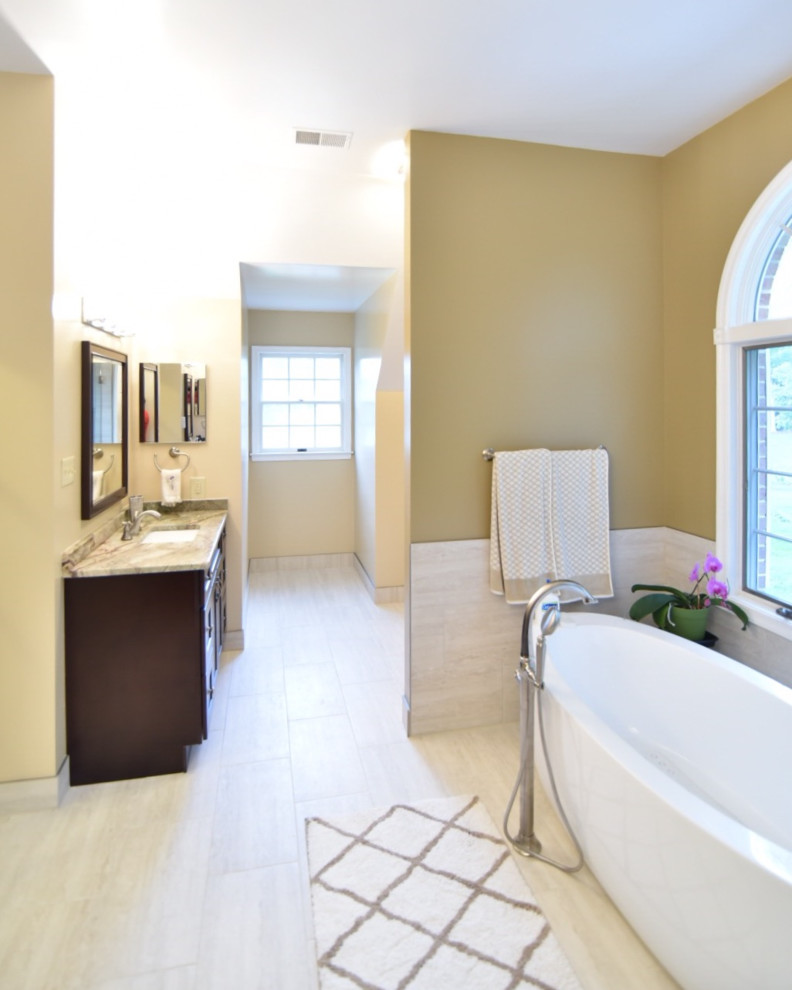 Inspiration for a transitional bathroom remodel in DC Metro