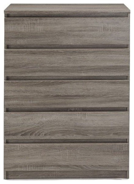 Naia 5 Drawer Chest, Truffle