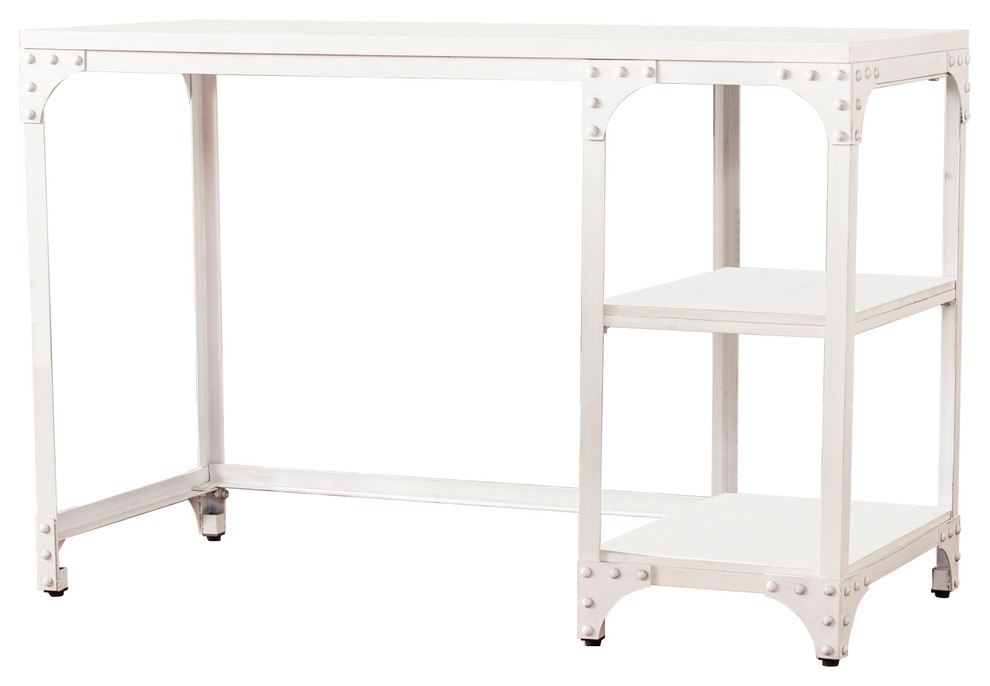Donovan Writing Desk Distressed White