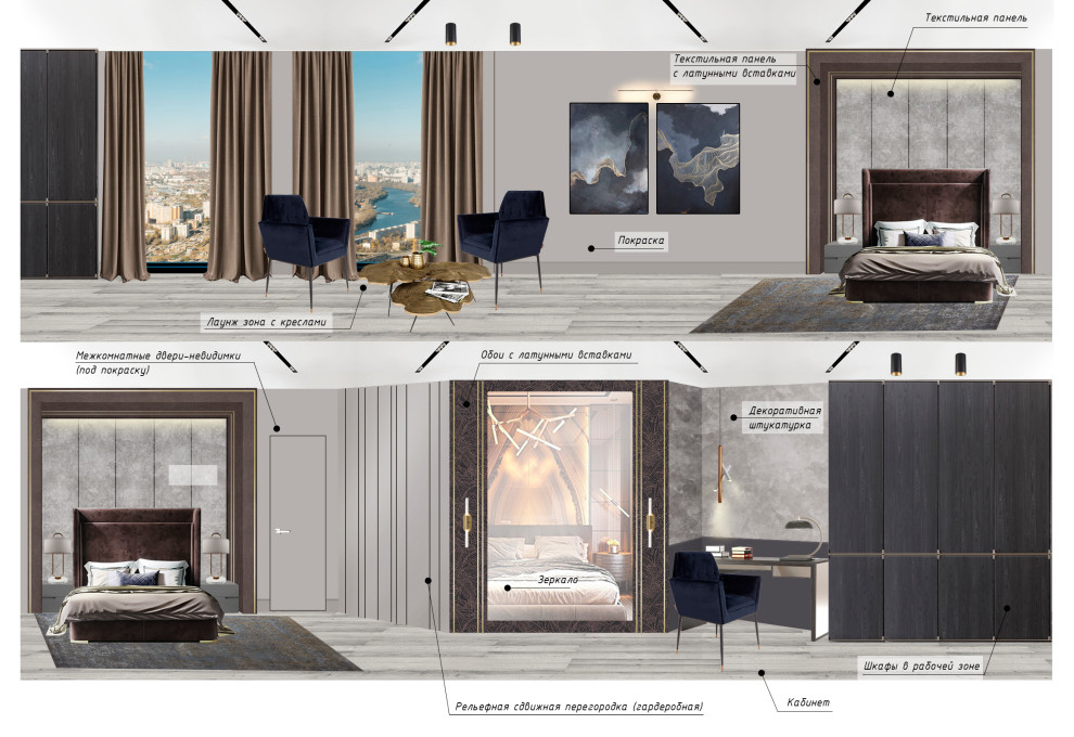 Коллажи к проекту ЖК ЗилАрт