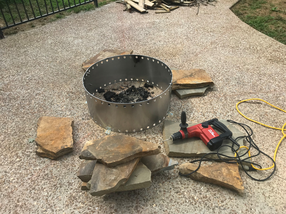 Smokeless Firepit Construction