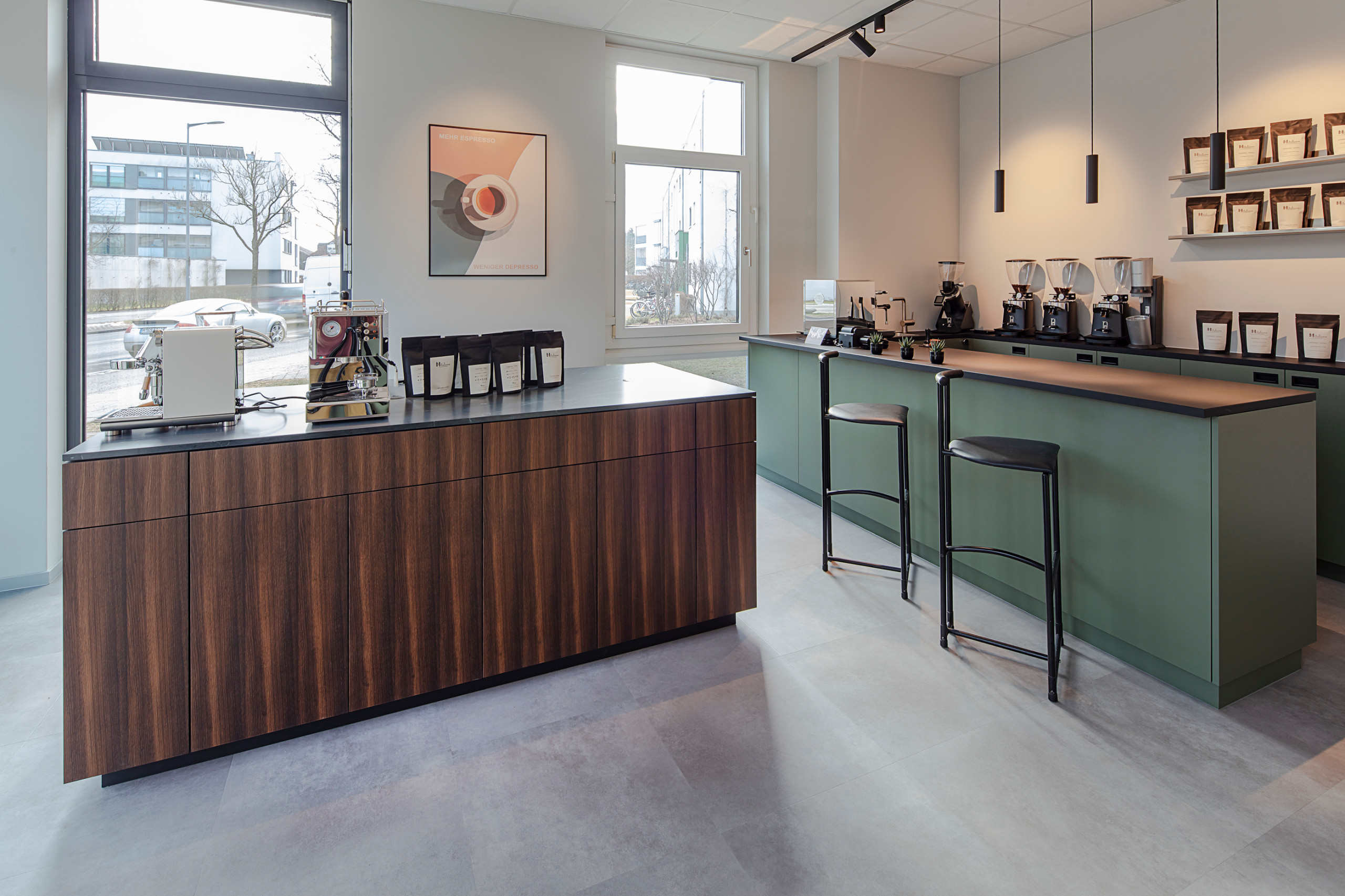 Showroom für Espressomaschinen & Barista in München