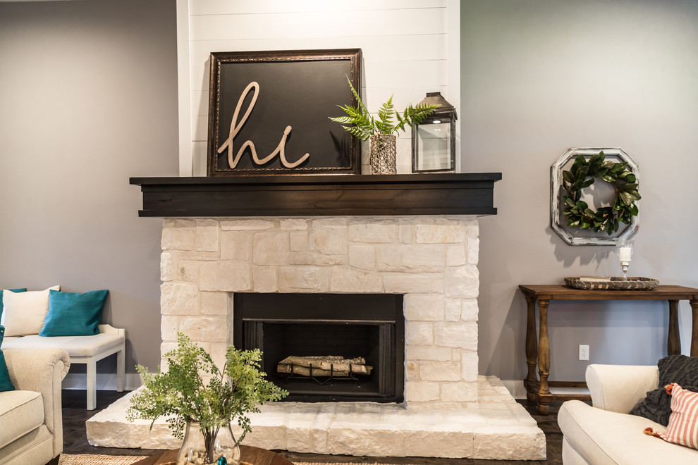 Modern Rustic Farmhouse Bryan, Tx Farmhouse Living Room Austin