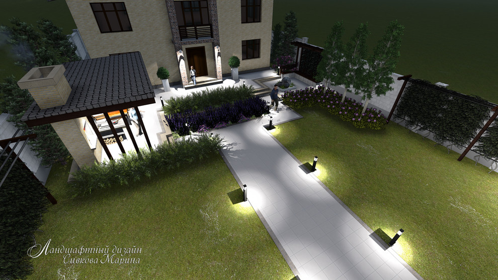 Небольшой сад в современном стиле