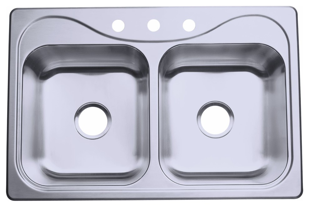 Sterling 11400-3 Southhaven 33" Double Basin Drop In Stainless - Stainless