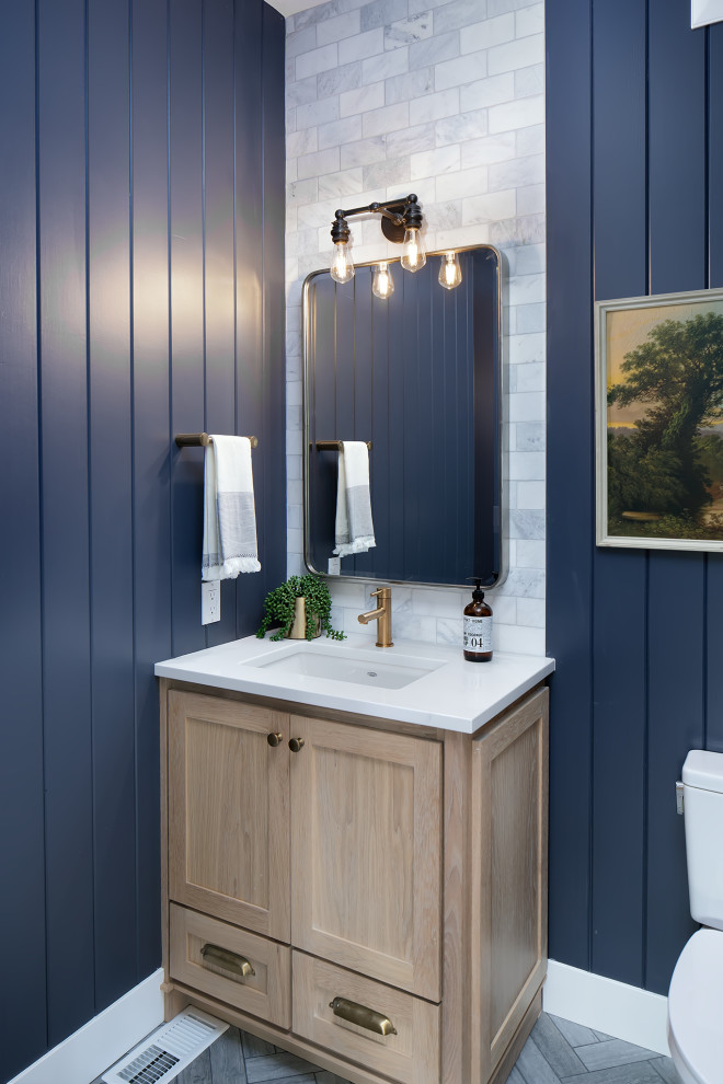 Design ideas for a traditional cloakroom in Portland.
