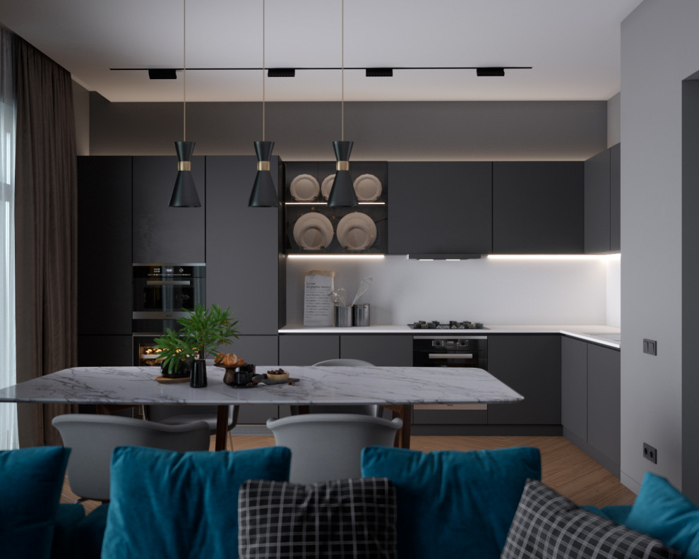 Праект дизайна интерьера таунхауса в Мегаполис - Сити