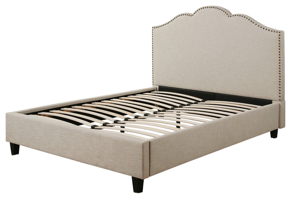 Ariel Upholstery Platform Bed, Full