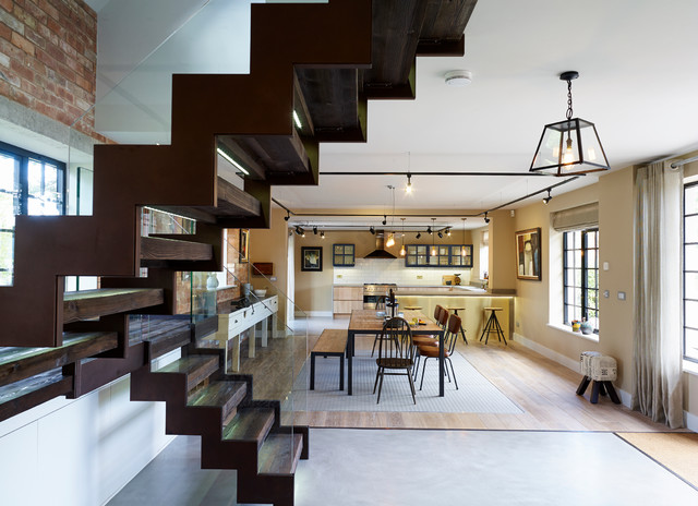 Diesel House industrial-staircase