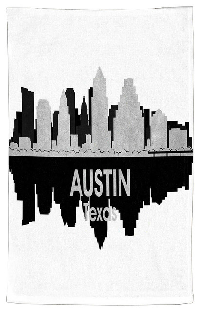 City Iv Austin Texas Kitchen Towel