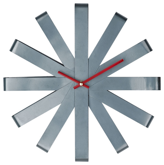 Stainless Steel Ribbon Wall Clock