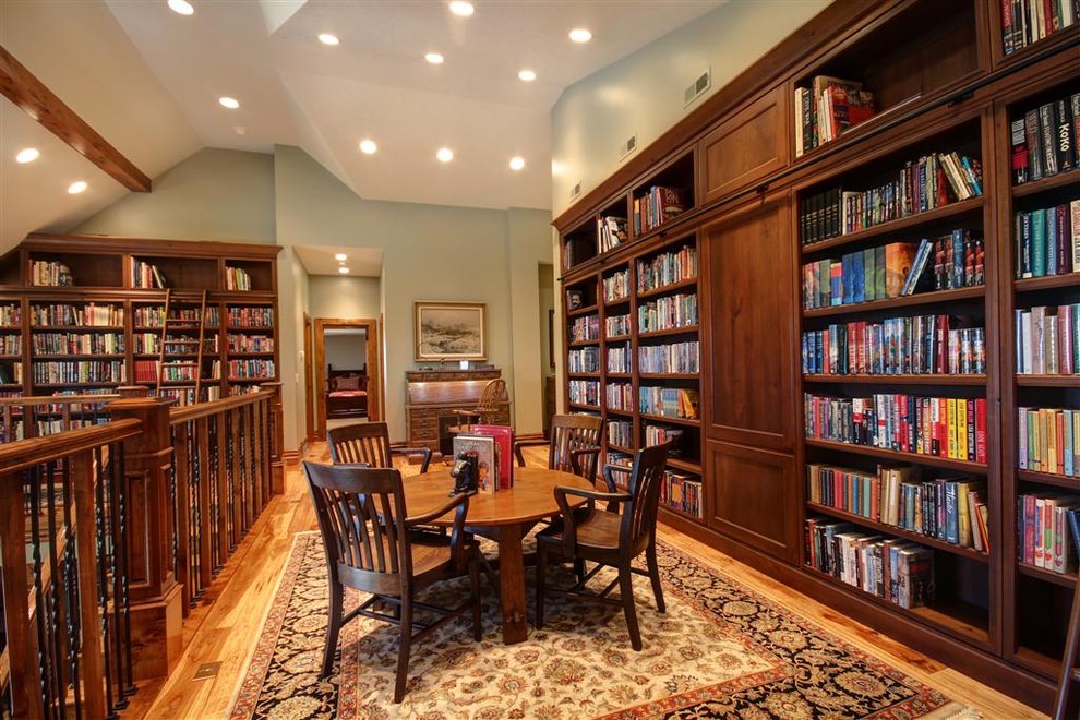 This is an example of a traditional home office in Salt Lake City.