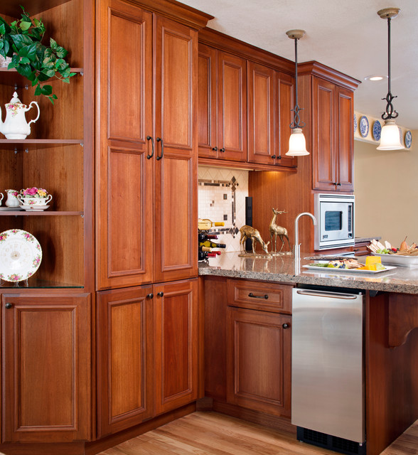 Floor To Ceiling Modern Kitchen Cabinets Transitional