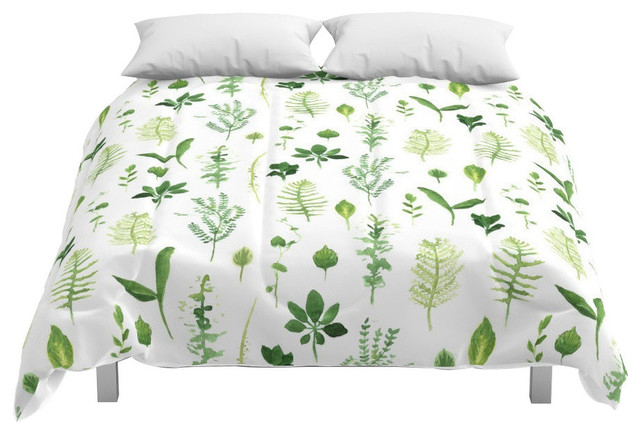 Leaves Comforter Contemporary Comforters And Comforter Sets