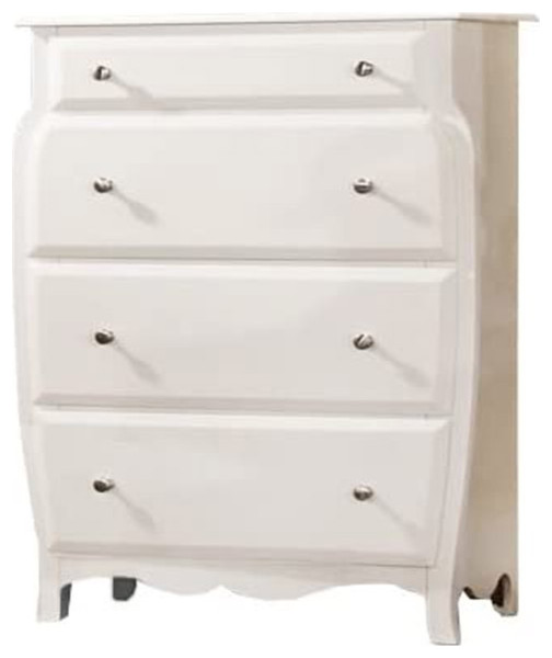 Mid Century Modern Dresser, Vertical Design With 4 Storage Drawers