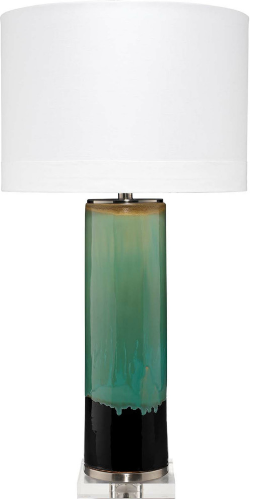 Aqua Aqua Lite Source LS-22378AQUA Kara Ceramic Table Lamp 