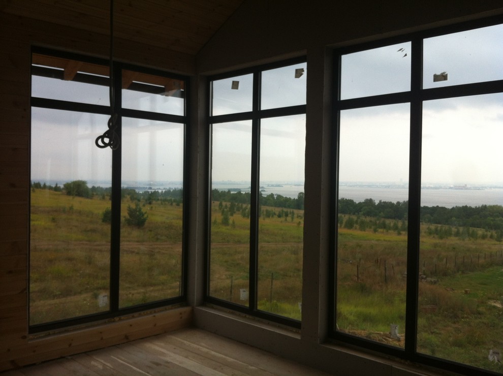 Каркасный дом с маленьким бассей, 160 кВ.метров