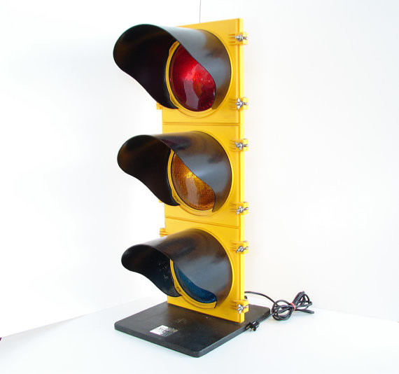 Vintage Traffic Light Signal by Third Shift