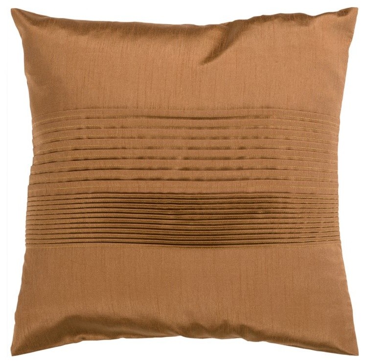 Surya Tracks Decorative Pillow - Copper Multicolor - HH021-1818D