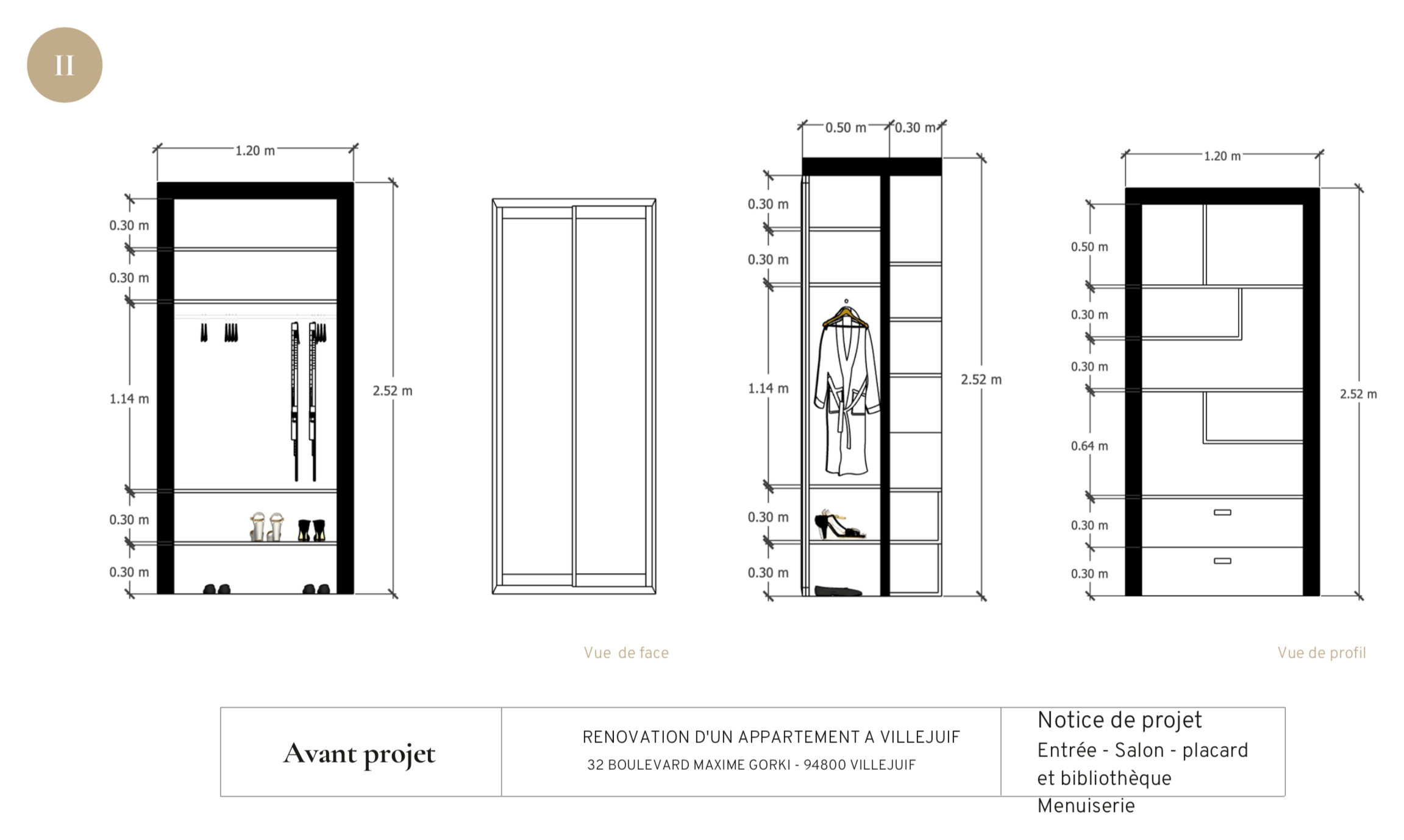 Rénovation d'un appartement à Villejuif / Projet en cours