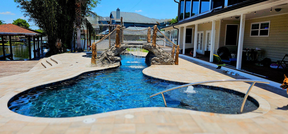 Freeform Lagoon Style Pool in Sanford, Florida