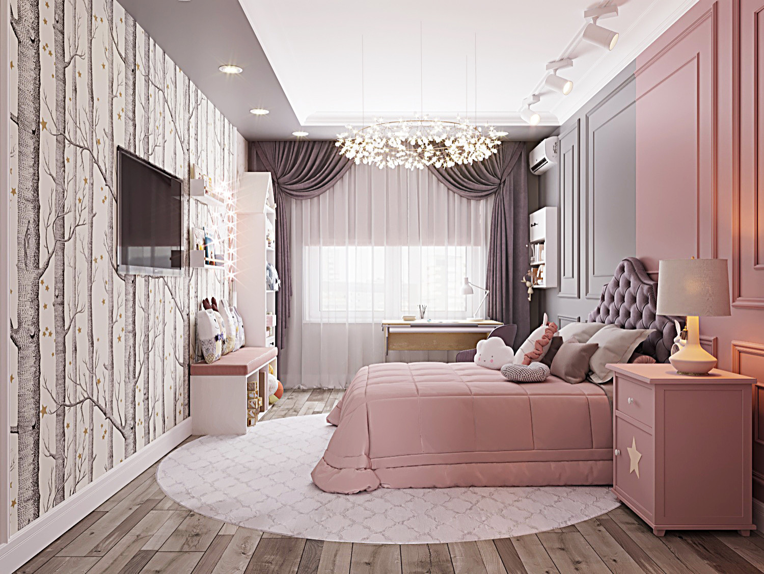 Русский Авангард, 100м2, детская девочки