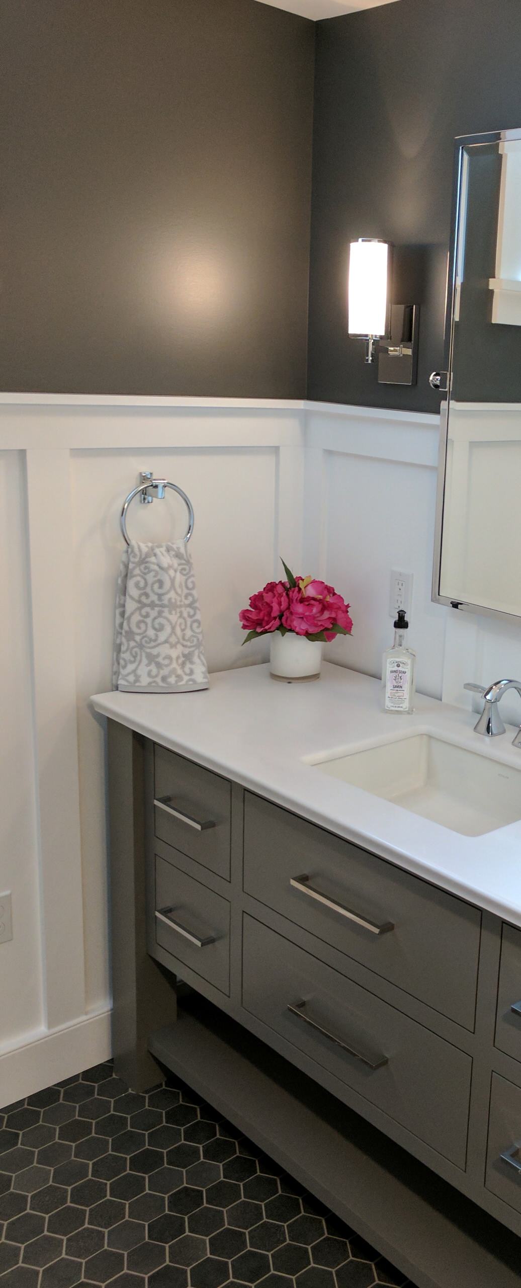 Powder Room in Finished Basement, Harrisburg, PA