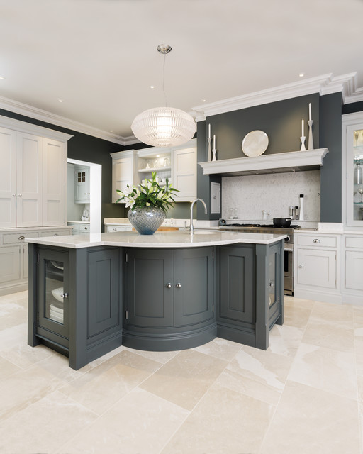 Sleek Painted Kitchen contemporary-kitchen
